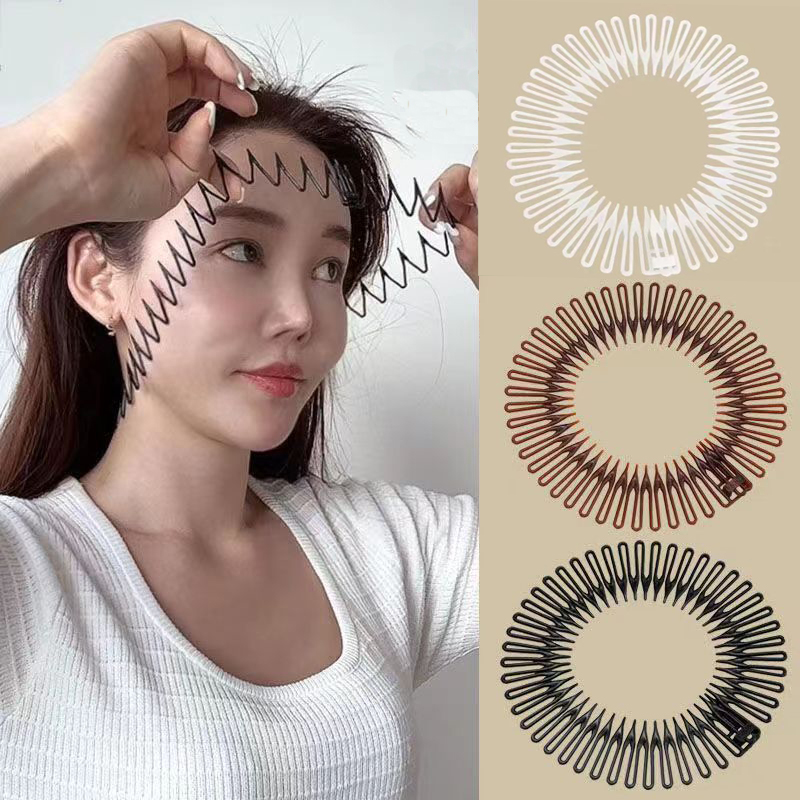 Travel Accessories Aesthetic - Plastic Full Circle Stretch Flexible Comb