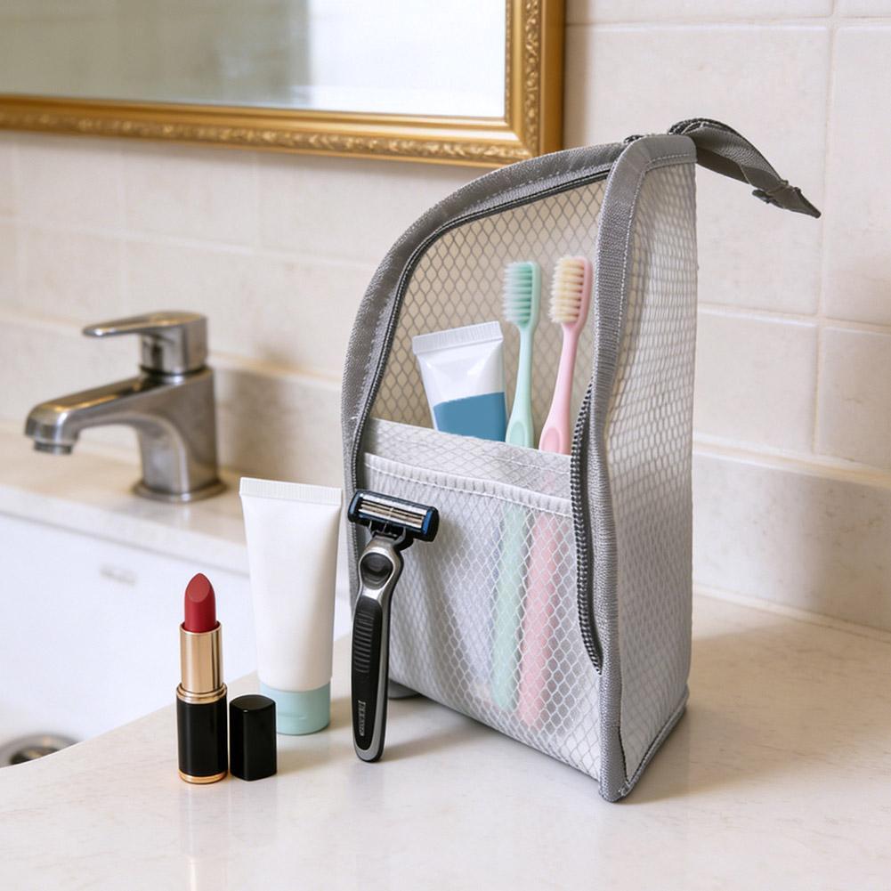 Travel Accessories Organizer Bag - Mesh Travel Toiletry Bag Portable Toothbrush
