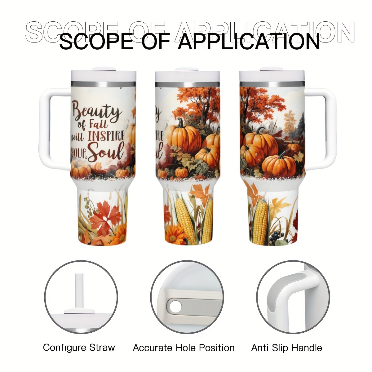 1pc 40oz Autumn Pumpkins Insul - огляд і ціна Travel Accessories Ideas