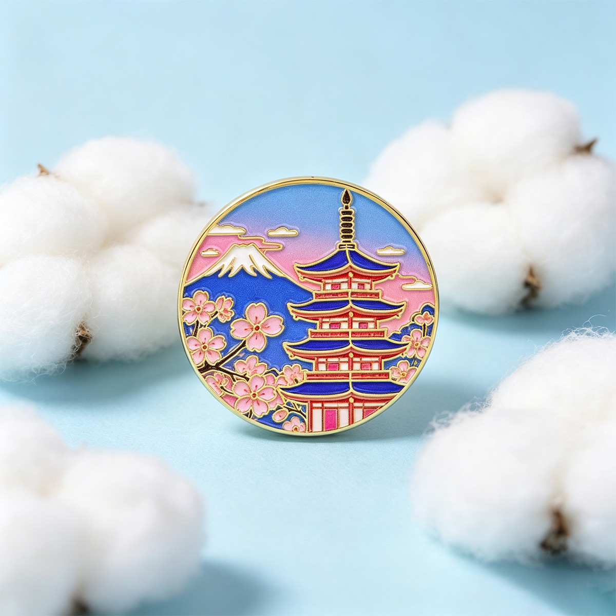 Japanese Cherry Blossom Enamel - огляд і ціна Travel Accessories Jewelry