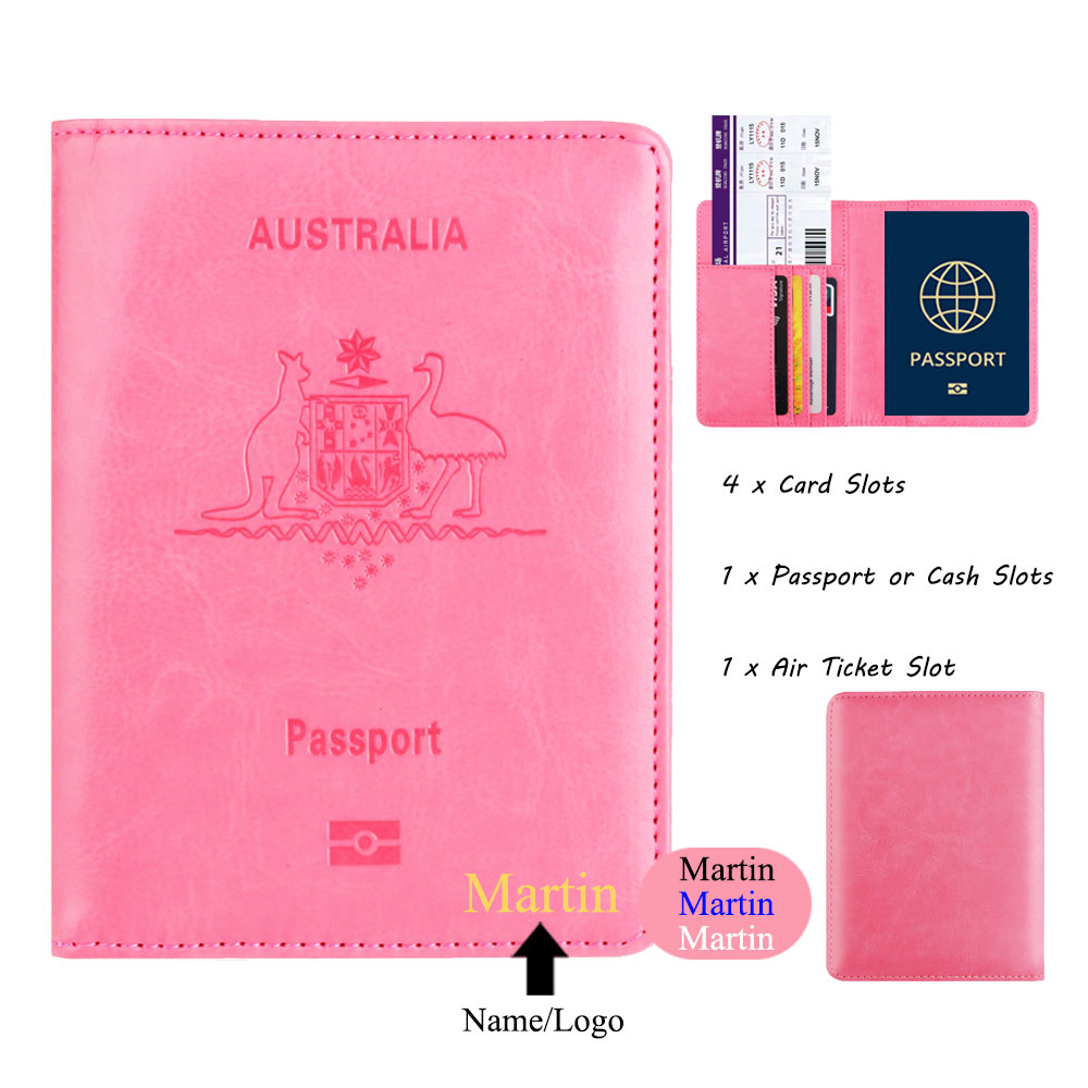 Customized Name Australia RFID - огляд і ціна Travel Accessories Wallet