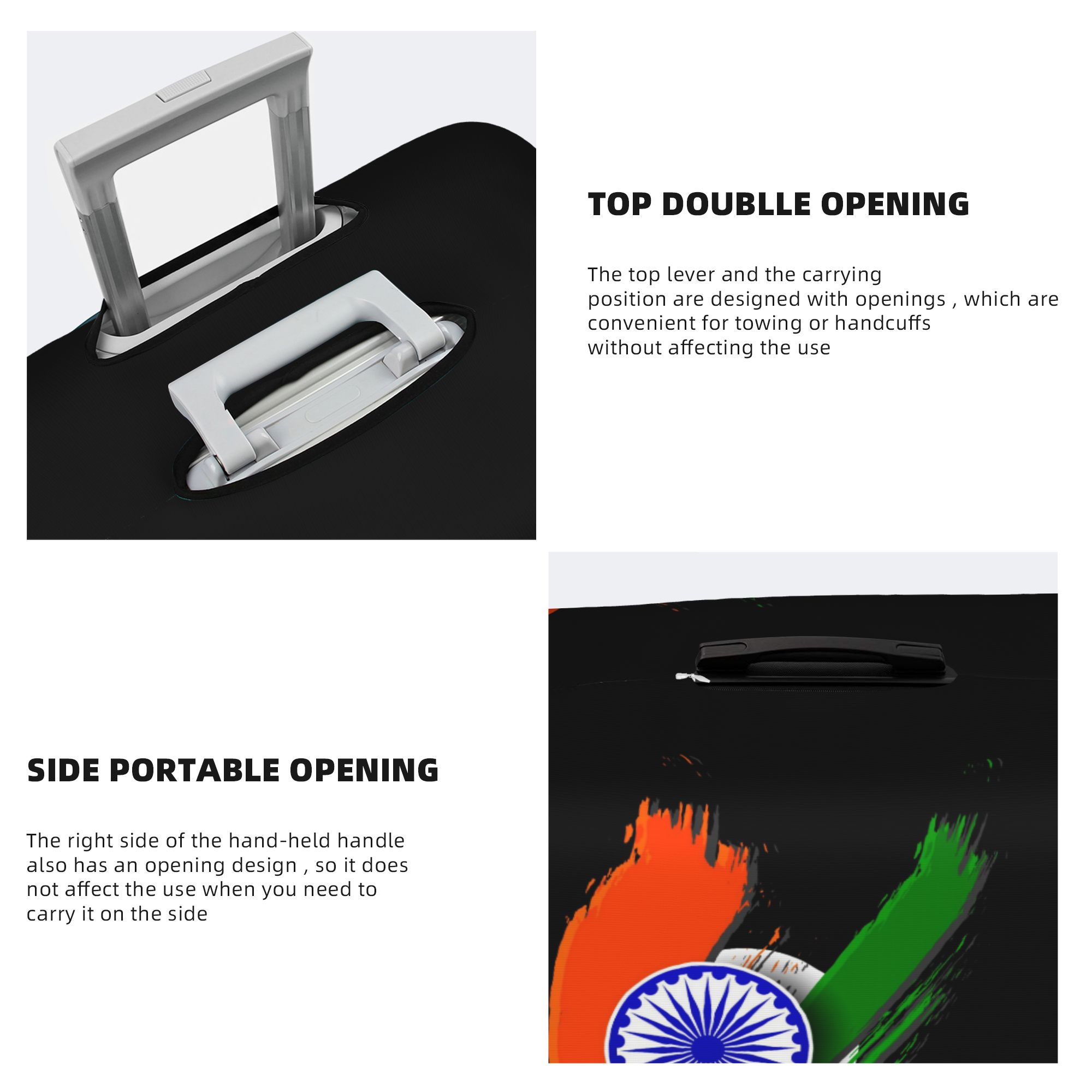 Flag Of Indias Suitcase Cover  - огляд і ціна Travel Accessories India