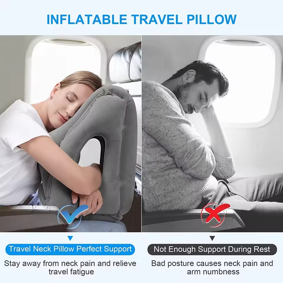 Inflatable Travel Pillow,Trave - огляд і ціна Travel Accessories Long Flight