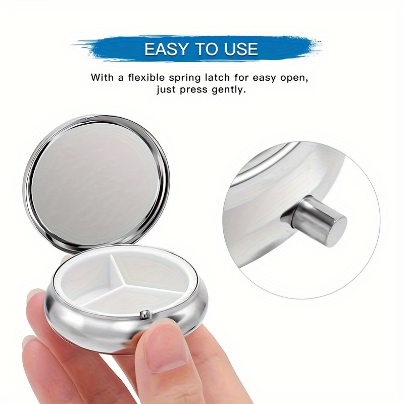 A flat, portable, round metal  - огляд і ціна Travel Accessories As Gifts