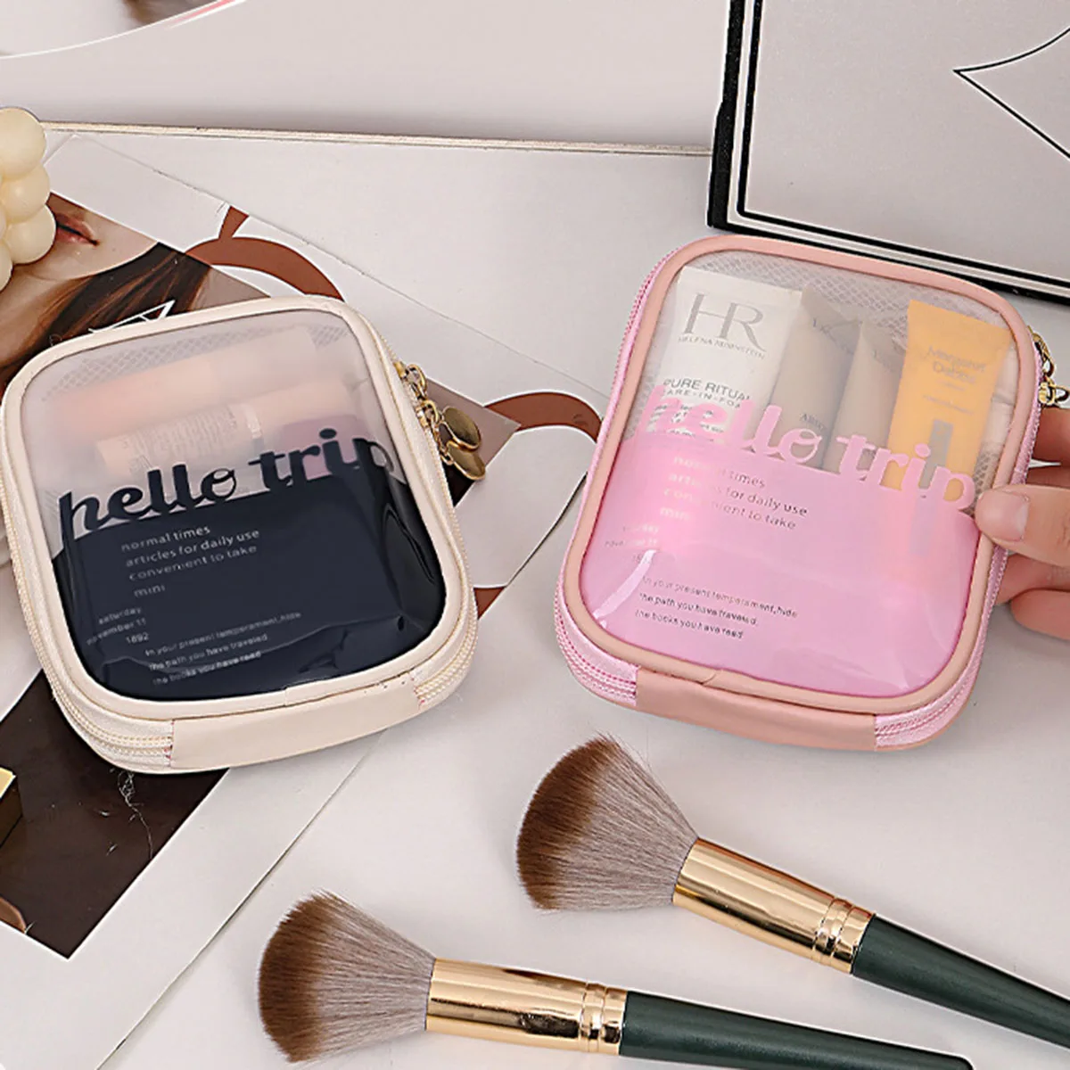 Transparent Portable Cosmetic  - огляд і ціна Travel Accessories Organizer Bag