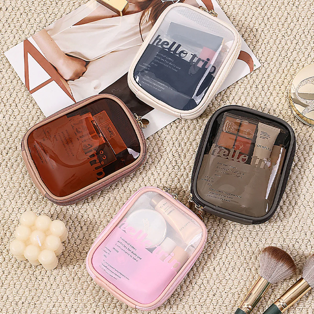 Transparent Portable Cosmetic  - огляд і ціна Travel Accessories Organizer Bag