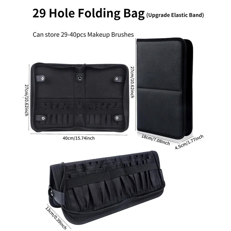 29/23 Holes Foldable Makeup Br - огляд і ціна Travel Accessories Organizer Bag